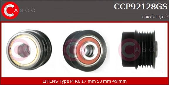 CASCO PULEGGIA RUOTA LIBERA ALTERNATORE