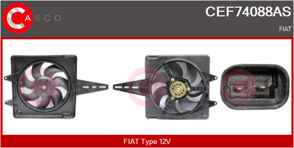 CASCO Elettromotore, Ventola radiatore FIAT