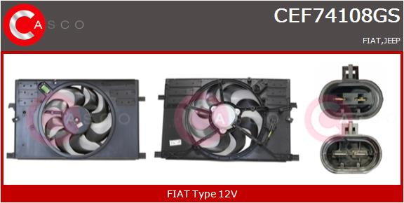 CASCO Elettromotore, Ventola radiatore FIAT