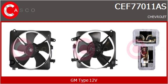 CASCO Elettromotore, Ventola radiatore CHEVROLET