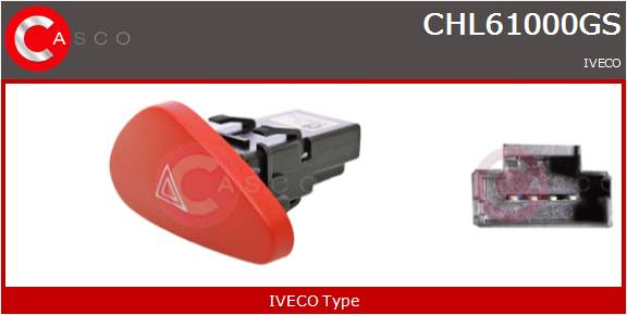 CASCO INTERRUTTORE LUCI EMERGENZA  IVECO