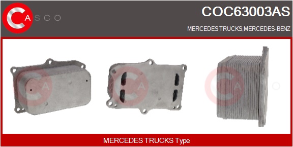 CASCO Radiatore olio, Olio motore MERCEDES TRUCKS,