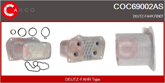 CASCO Radiatore olio, Olio motore DEUTZ,DEUTZ-FAHR