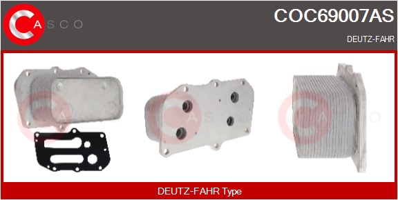 CASCO Radiatore olio, Olio motore DEUTZ,DEUTZ-FAHR
