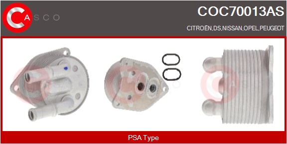CASCO Radiatore olio, Olio motore CITRO?N,DS,NISSA