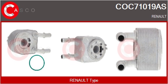 CASCO Radiatore olio, Olio motore RENAULT
