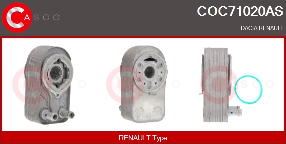 CASCO Radiatore olio, Olio motore DACIA,RENAULT