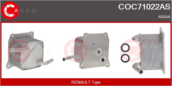 CASCO Radiatore olio, Olio motore NISSAN