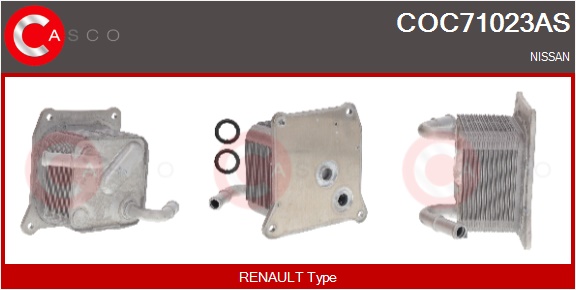 CASCO Radiatore olio, Olio motore NISSAN