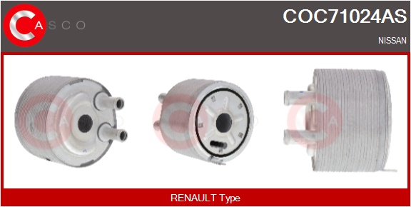 CASCO Radiatore olio, Olio motore NISSAN