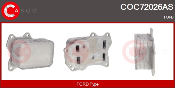 CASCO Radiatore olio, Olio motore FORD