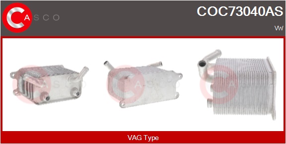 CASCO Radiatore olio, Olio motore VOLKSWAGEN,VW