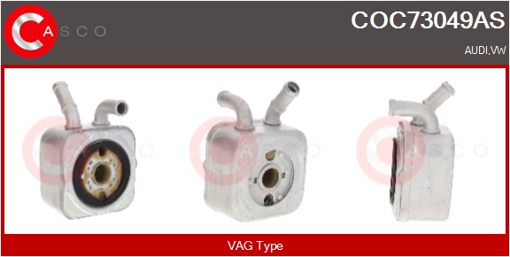 CASCO Radiatore olio, Olio motore AUDI,VOLKSWAGEN,