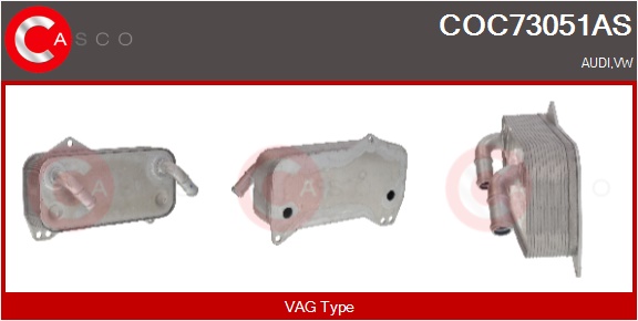 CASCO Radiatore olio, Olio motore AUDI,VOLKSWAGEN,