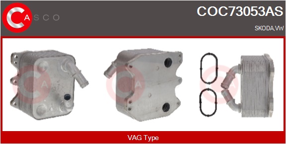 CASCO Radiatore olio, Olio motore SKODA,VOLKSWAGEN