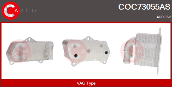 CASCO Radiatore olio, Olio motore AUDI,VOLKSWAGEN,