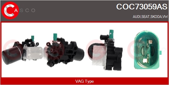 CASCO Radiatore olio, Olio motore AUDI,SEAT,SKODA,