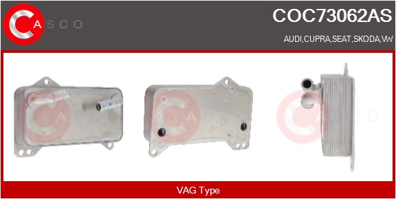 CASCO Radiatore olio, Olio motore AUDI,CUPRA,SEAT,