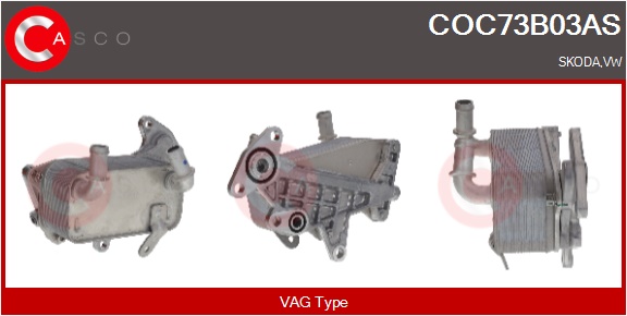 CASCO Radiatore olio, Cambio automatico SKODA,VOLK