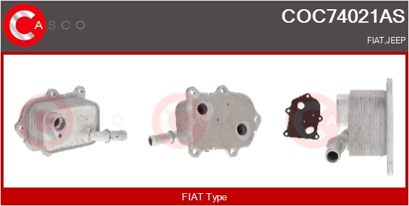 CASCO Radiatore olio, Olio motore FIAT,JEEP