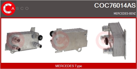 CASCO Radiatore olio, Olio motore MERCEDES,MERCEDE