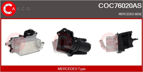 CASCO Radiatore olio, Olio motore MERCEDES,MERCEDE