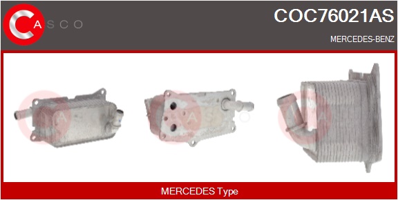 CASCO Radiatore olio, Olio motore MERCEDES,MERCEDE