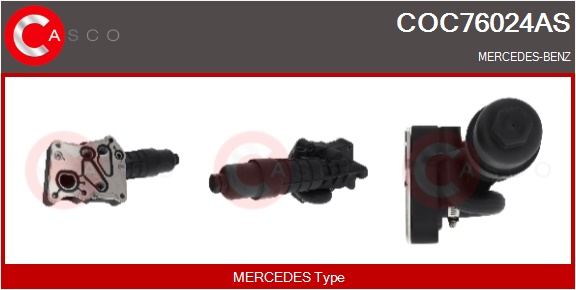 CASCO Radiatore olio, Olio motore MERCEDES,MERCEDE