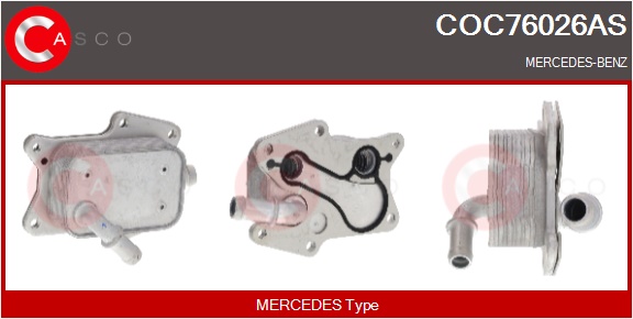 CASCO Radiatore olio, Olio motore MERCEDES,MERCEDE