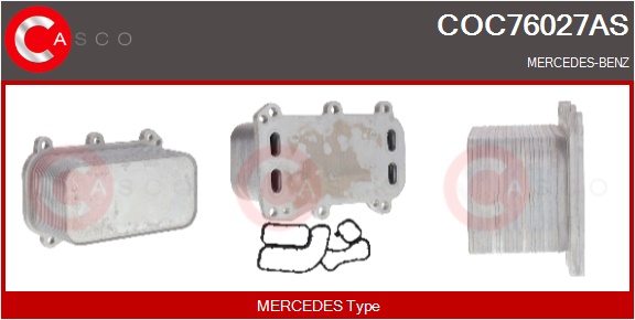 CASCO Radiatore olio, Olio motore MERCEDES,MERCEDE