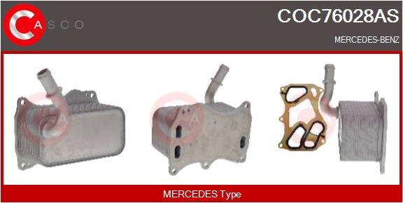 CASCO Radiatore olio, Olio motore MERCEDES,MERCEDE
