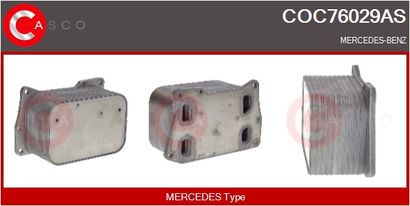 CASCO Radiatore olio, Olio motore MERCEDES,MERCEDE