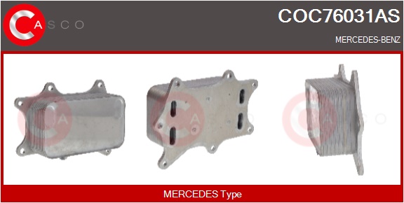 CASCO Radiatore olio, Olio motore MERCEDES,MERCEDE