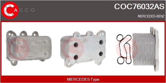 CASCO Radiatore olio, Olio motore MERCEDES,MERCEDE