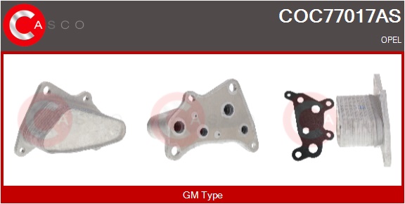 CASCO Radiatore olio, Olio motore OPEL