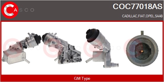 CASCO Radiatore olio, Olio motore CADILLAC,FIAT,OP