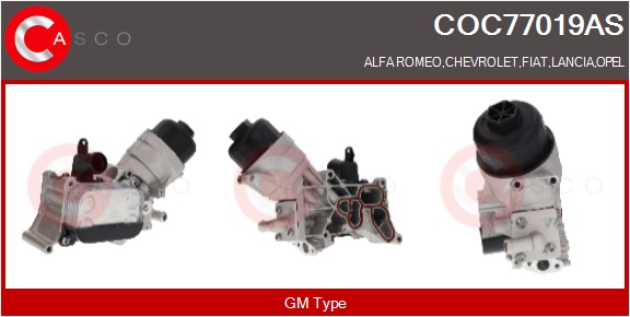 CASCO Radiatore olio, Olio motore ALFA ROMEO,CHEVR