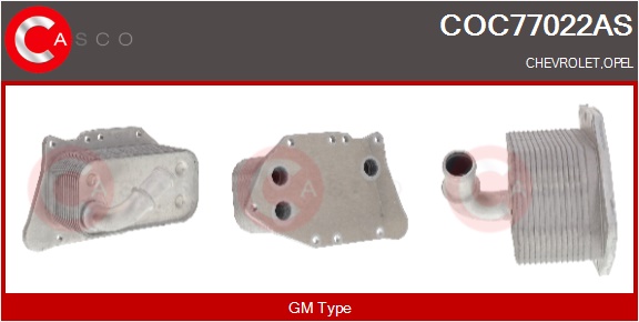 CASCO Radiatore olio, Olio motore CHEVROLET,OPEL