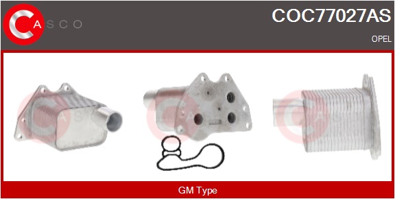 CASCO Radiatore olio, Olio motore OPEL