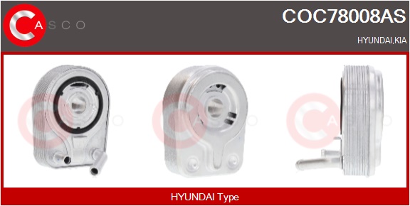 CASCO Radiatore olio, Olio motore HYUNDAI,KIA