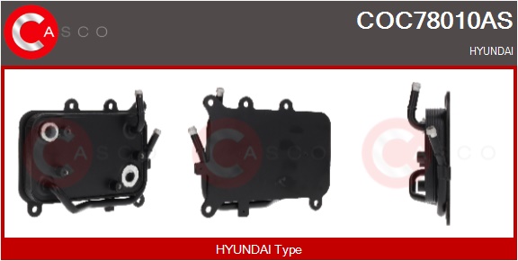 CASCO Radiatore olio, Olio motore HYUNDAI