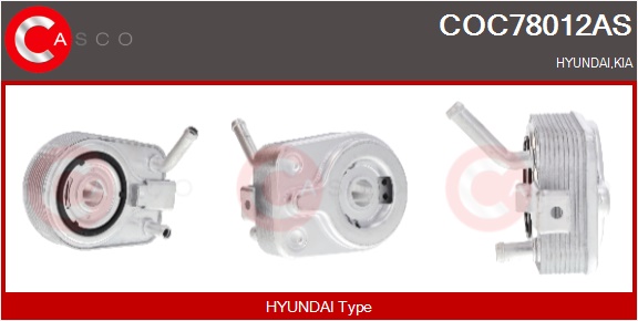 CASCO Radiatore olio, Olio motore HYUNDAI,KIA