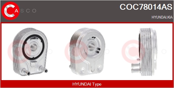 CASCO Radiatore olio, Olio motore HYUNDAI,KIA