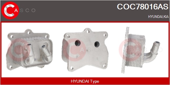 CASCO Radiatore olio, Olio motore HYUNDAI,KIA