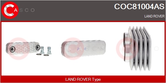 CASCO Radiatore olio, Olio motore LAND ROVER
