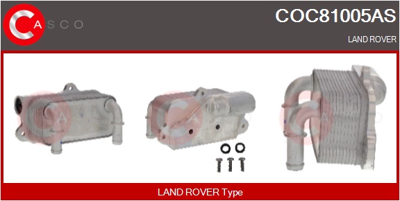 CASCO Radiatore olio, Olio motore LAND ROVER