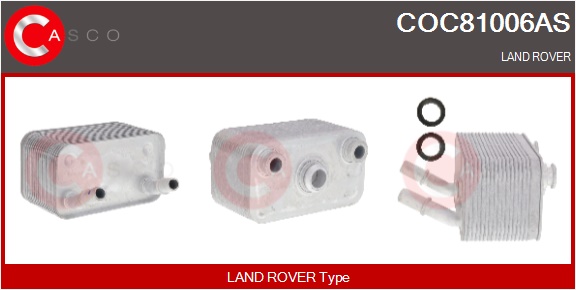 CASCO Radiatore olio, Olio motore LAND ROVER