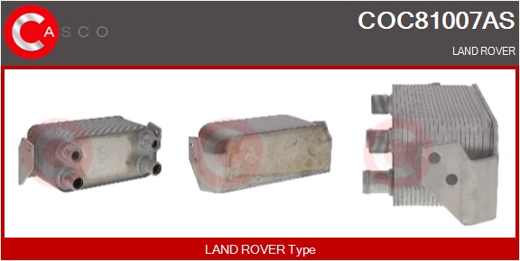 CASCO Radiatore olio, Olio motore LAND ROVER