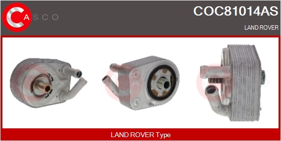 CASCO Radiatore olio, Olio motore LAND ROVER