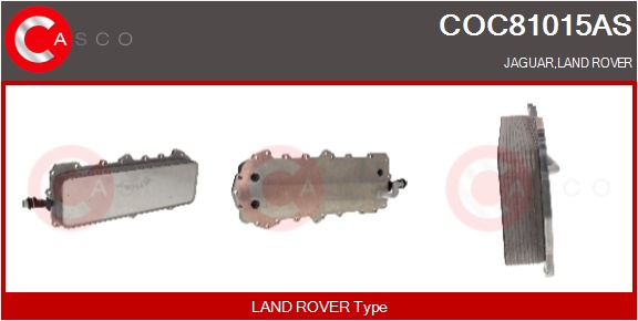 CASCO Radiatore olio, Olio motore LAND ROVER